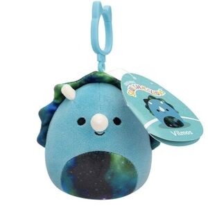 NEW Squishmallows Clip-On Vilmos The Triceratops